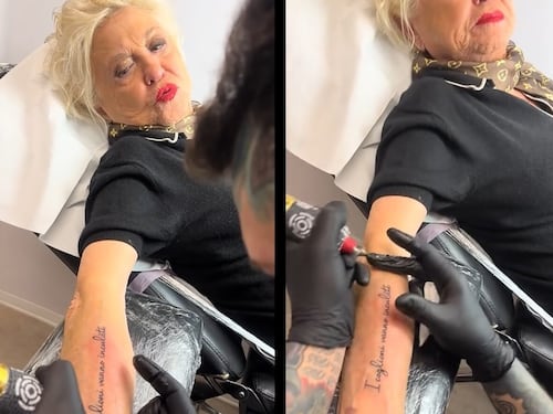 Il primo tatuaggio di Wanna Marchi: "I cogl... vanno inc..."