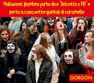 La satira del giorno: bambino furbo vince ad Halloween 1