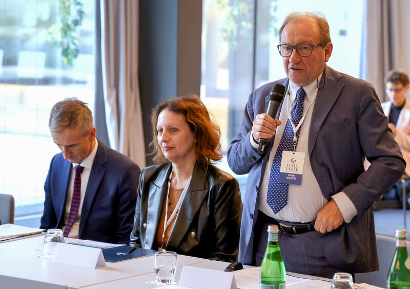 Da destra Enzo Grossi, Gaetana Mariani e Alessandro Fermi