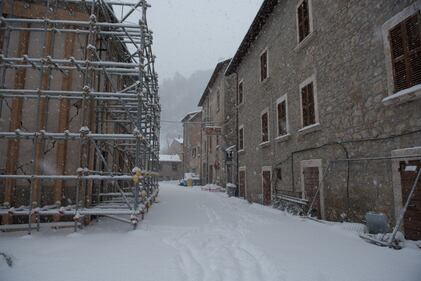 Maltempo, la neve nelle zone terremotate 7
