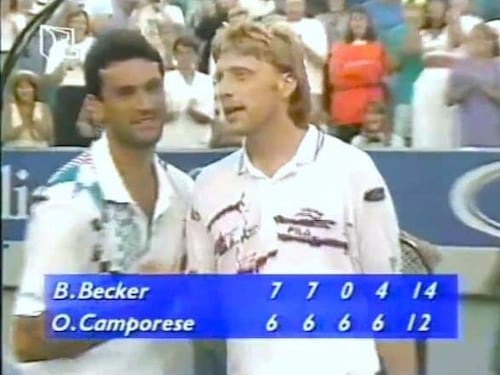 Australian Open '91: Camporese fa venire l'emicrania a Boris Becker