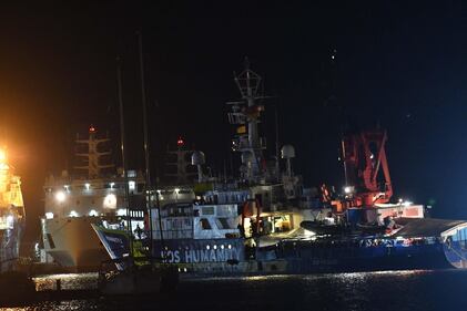 Lo sbarco dei migranti dell'Umanity 5