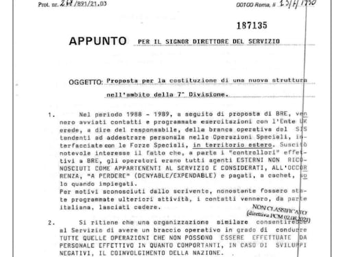 Quel documento segreto sulla Gladio parallela. Ecco cosa rivela