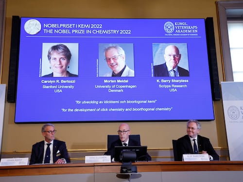 Il Nobel per la Chimica a tre ingegneri della "click chemistry"