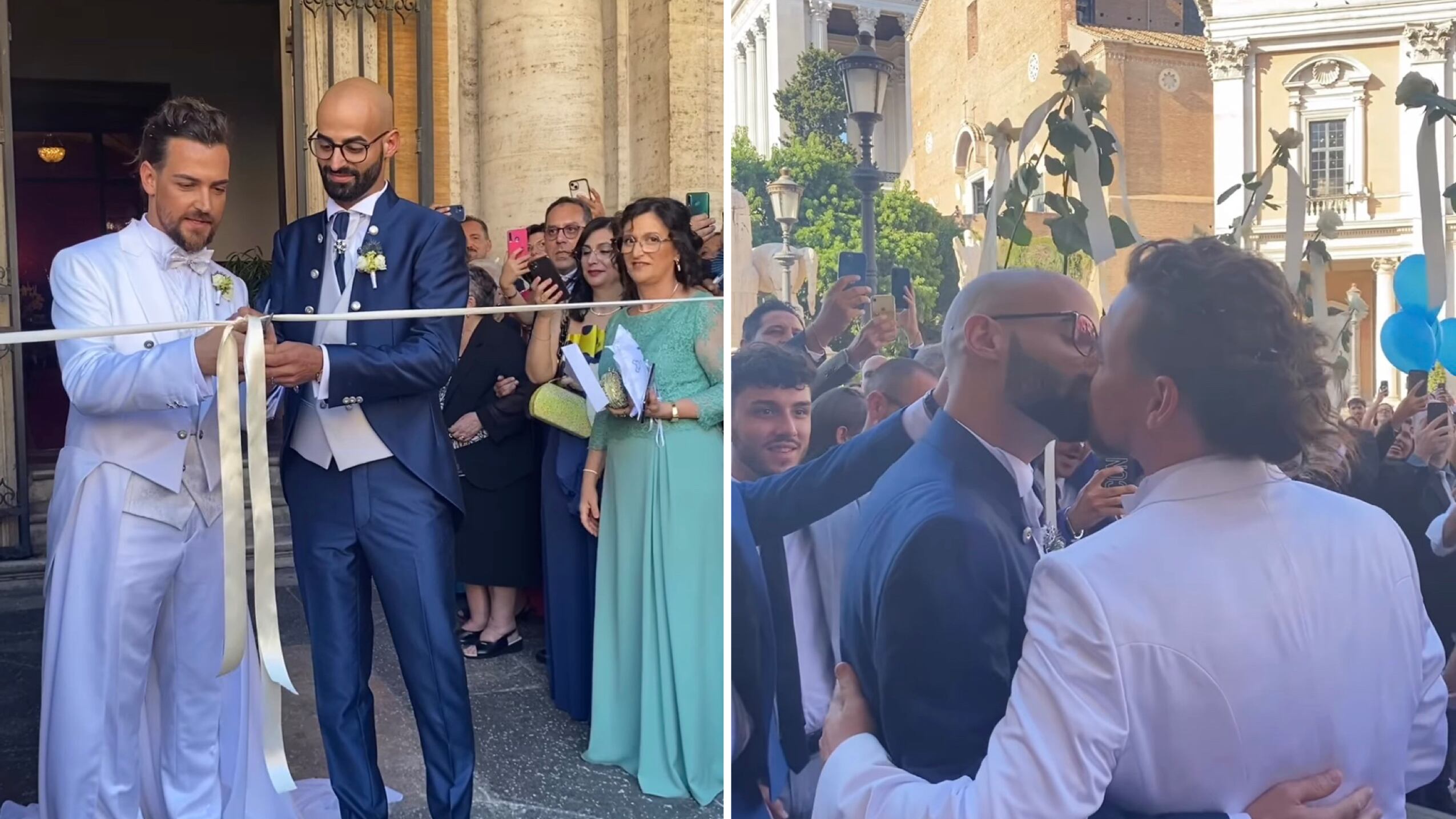 "Matrimonio" in bianco per Valerio Scanu: ecco l'abito con lo strascico