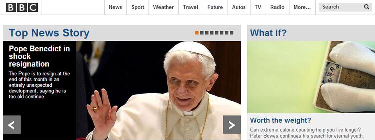 La notizia delle dimissioni del Papa sui giornali esteri 17