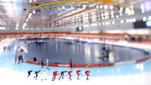 Pattinatori in allenamento alla Adler Arena di Sochi 4