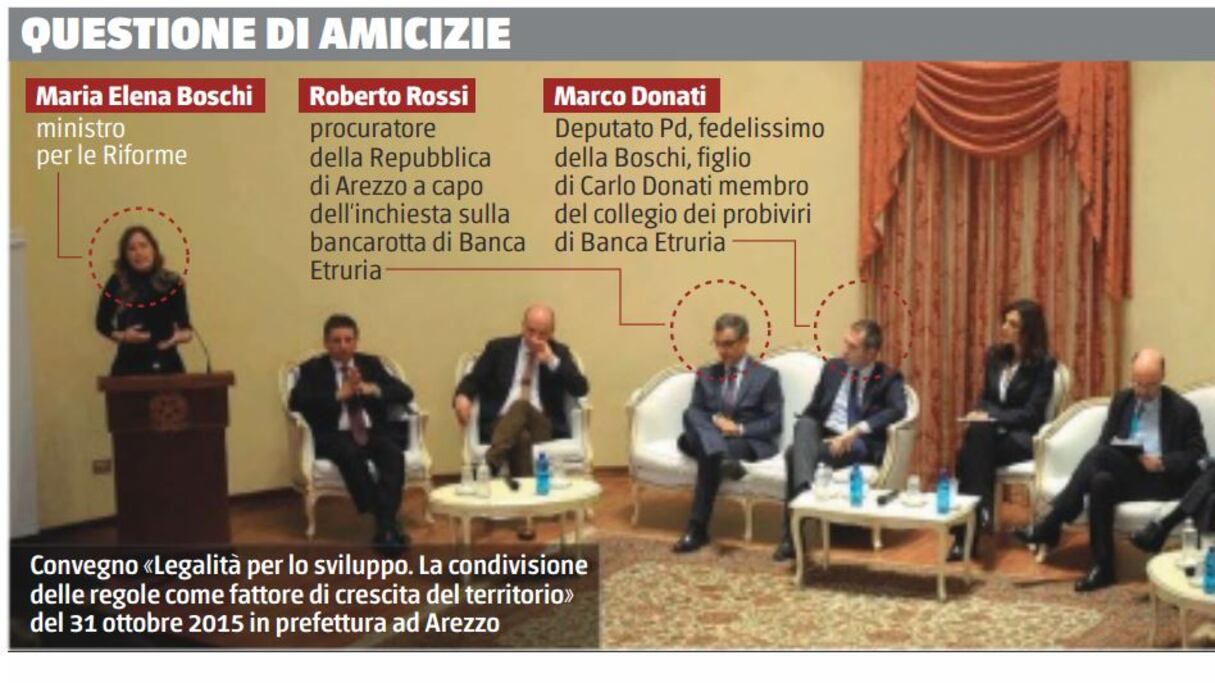 Il Csm promuove Fanfani Ha difeso Boschi ed Etruria
