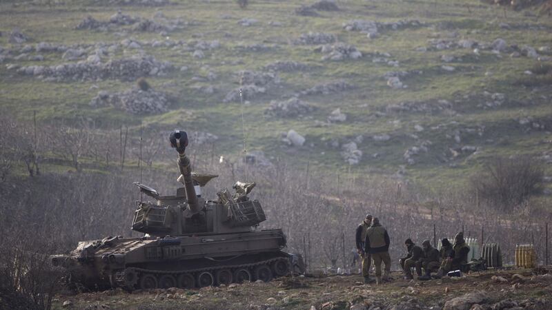Soldati e unità di artiglieria sulle alture del Golan 5