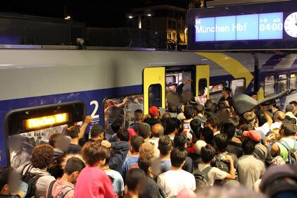 Budapest, gli immigrati prendono d'assalto la stazione 9