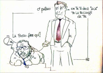 La vignetta del giorno: Renzi decide i bisogni del ministro 1