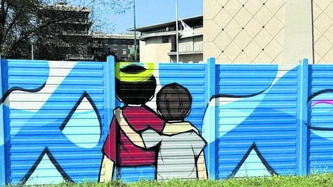 Al Giambellino il murale per il piccolo Alan Kurdi