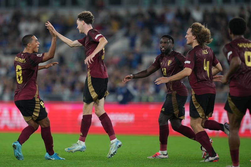 Italia Belgio De Cuyper celebrazione