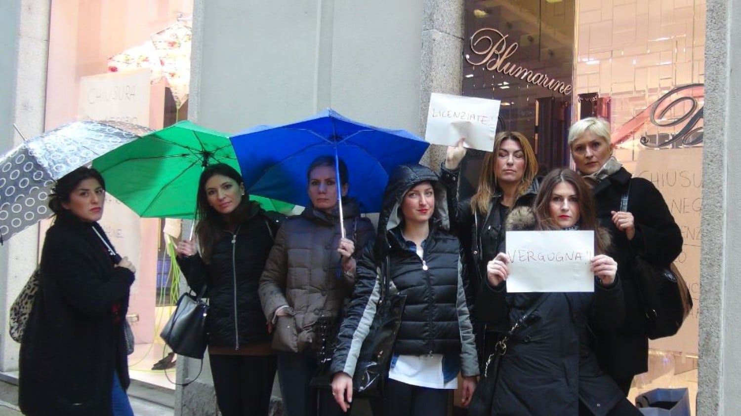 Lo sciopero arriva anche in via della Spiga