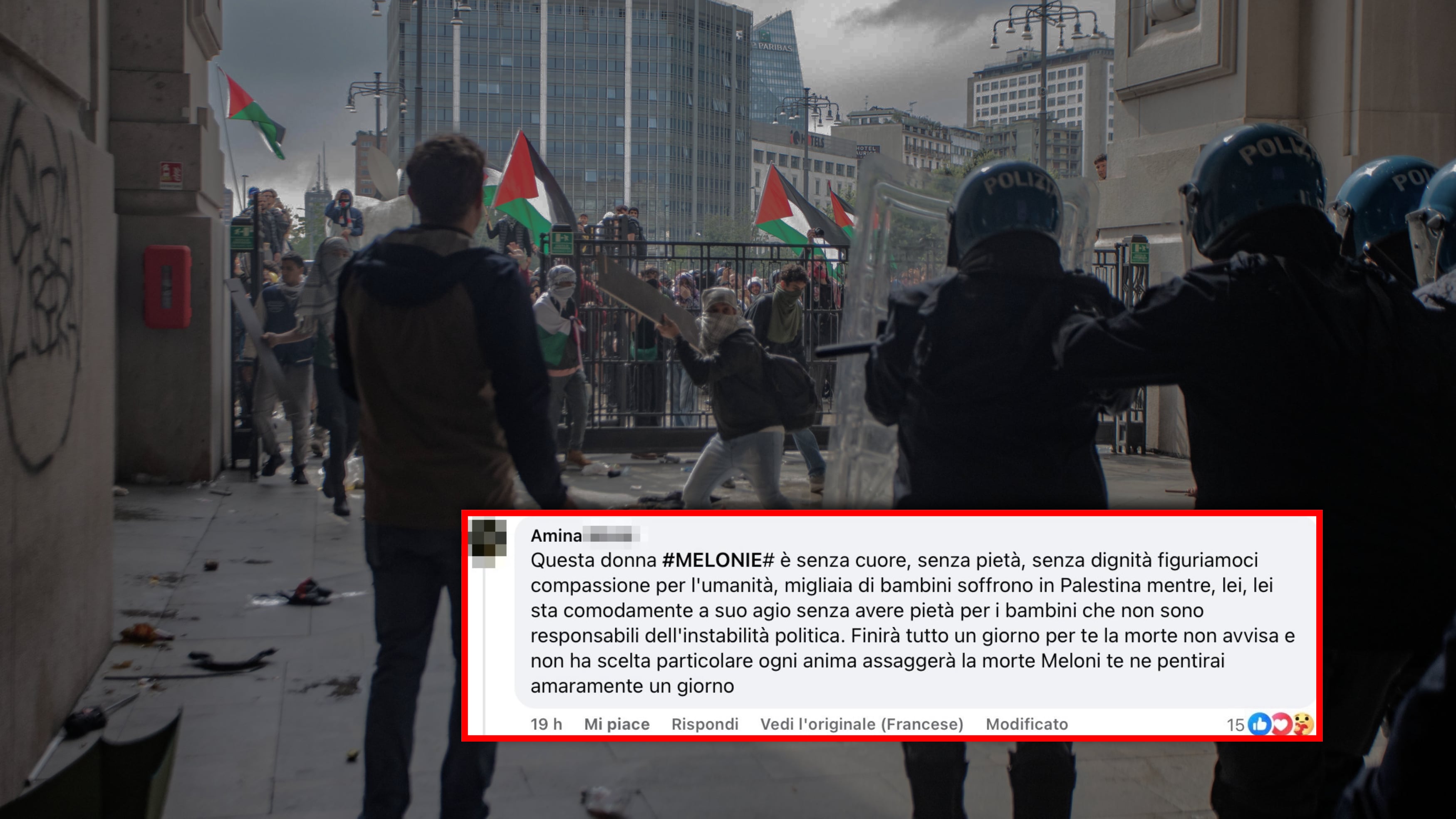 "Meloni farà una brutta fine". Le manifestazioni pro Pal scatenano l'odio dei migranti