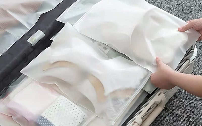 Sacchetti salvaspazio da viaggio