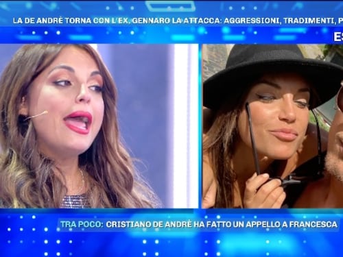 Francesca De André accusa Lillio: "Mi ha scaraventata dall'altra parte della stanza per gelosia"