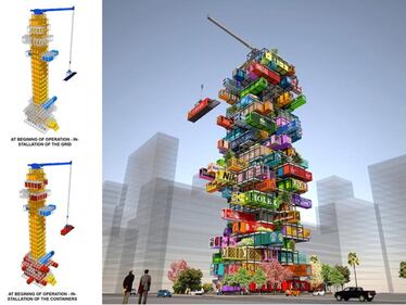 Un palazzo come Tetris, le case sono container 6