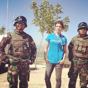 Il sorriso di Elisabetta Canalis in Libano con Unicef 3