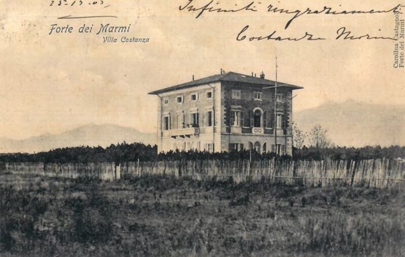Una vecchia cartolina di Villa Costanza 