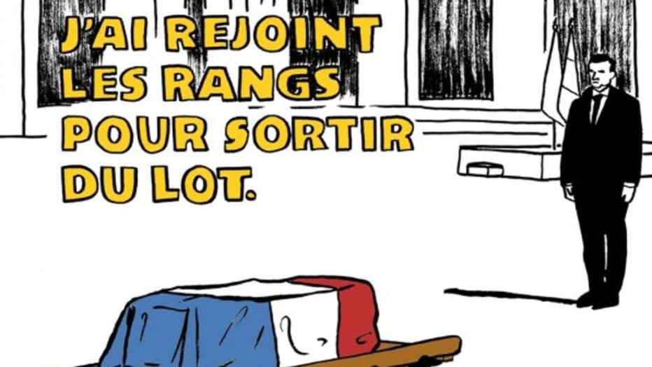 Charlie Hebdo, bufera per la vignetta che ironizza su 13 soldati morti