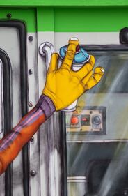Osgemeos, il murales sul Pirelli Hangar Bicocca 2
