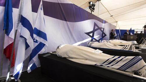 A Gerusalemme i funerali delle vittime di Parigi 10