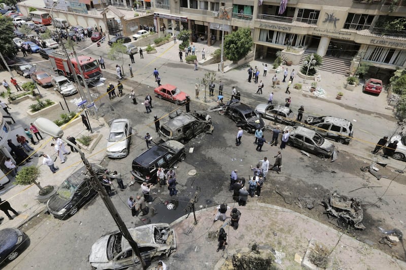 Il luogo dell'attentato contro Barakat 8