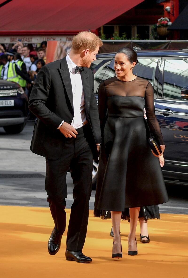 Meghan Markle e il Principe Harry alla première de "Il Re Leone": foto 6