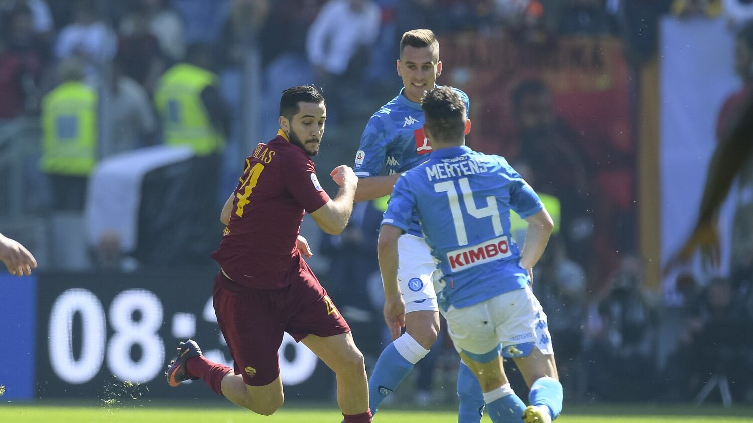 Serie A, il Napoli cala il poker in casa della Roma. Vittorie per Atalanta e Spal