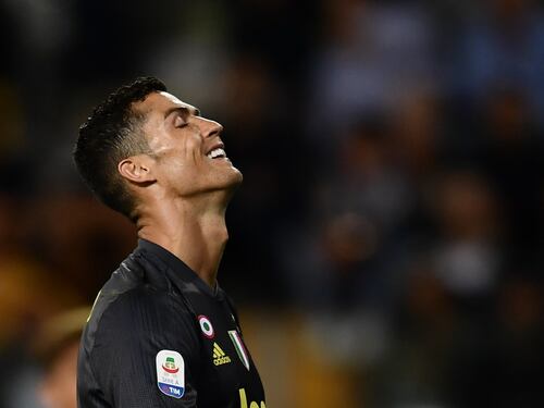 Juventus, CR7 ancora a secco. Allegri lo difende: "Solo sfortuna"