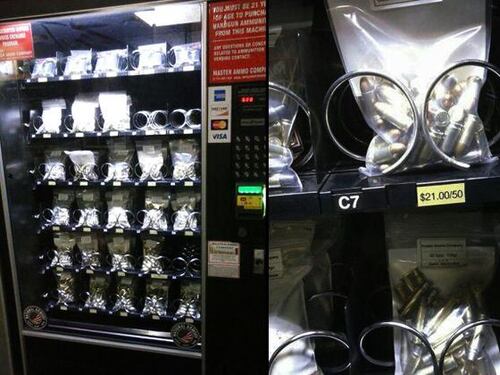 Ecco il distributore automatico di proiettili