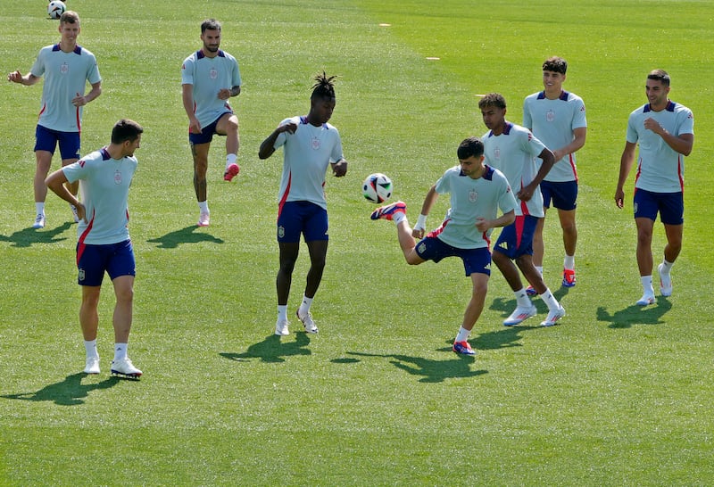 Spagna allenamento Las Rozas