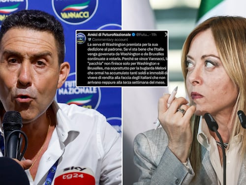 "Serva di Washington": ora i vannacciani usano gli stessi insulti di Conte e Schlein contro la Meloni