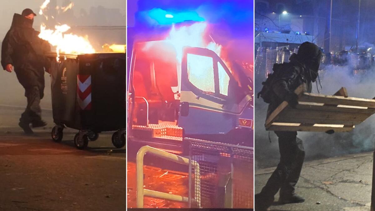 Askatasuna, scene di guerriglia: bombe carta, razzi e bottiglie contro gli agenti, quattro arresti. Assalto ai blindati: uno in fiamme. Almeno 70 feriti