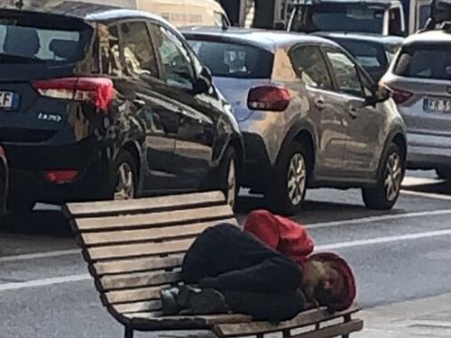 Degrado nel quartiere dello shopping milanese