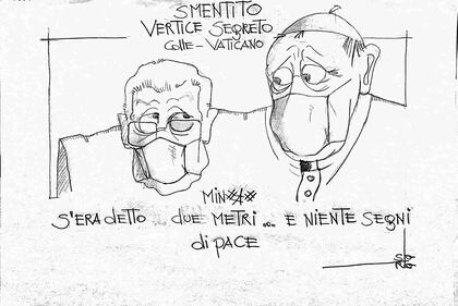 La vignetta del giorno: smentito vertice segreto Colle -Vaticano 1