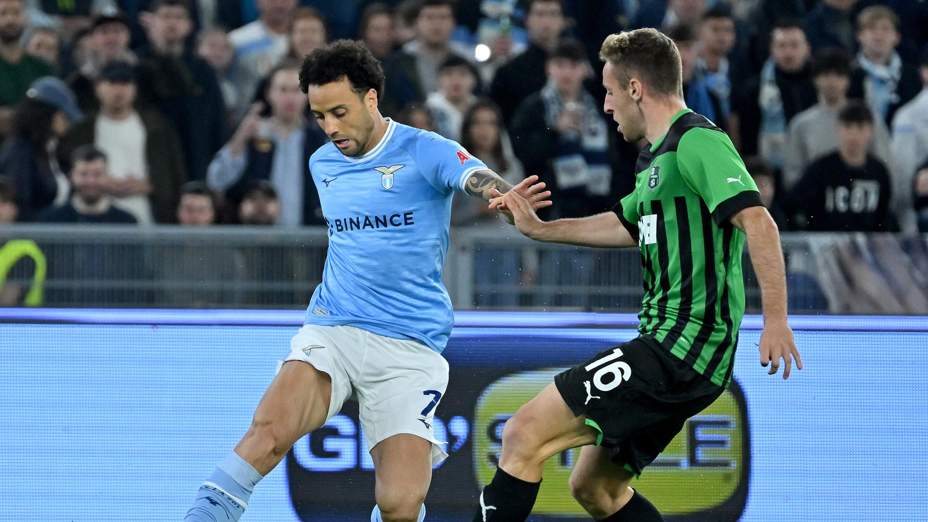 Felipe-Basic, la Lazio non molla il 2° posto. E l'ex Sarri rinvia la festa dei partenopei