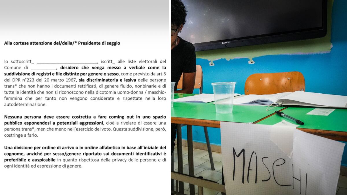 Liste divise per sesso: la surreale protesta di Non una di meno