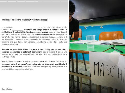Liste divise per sesso: la surreale protesta di Non una di meno