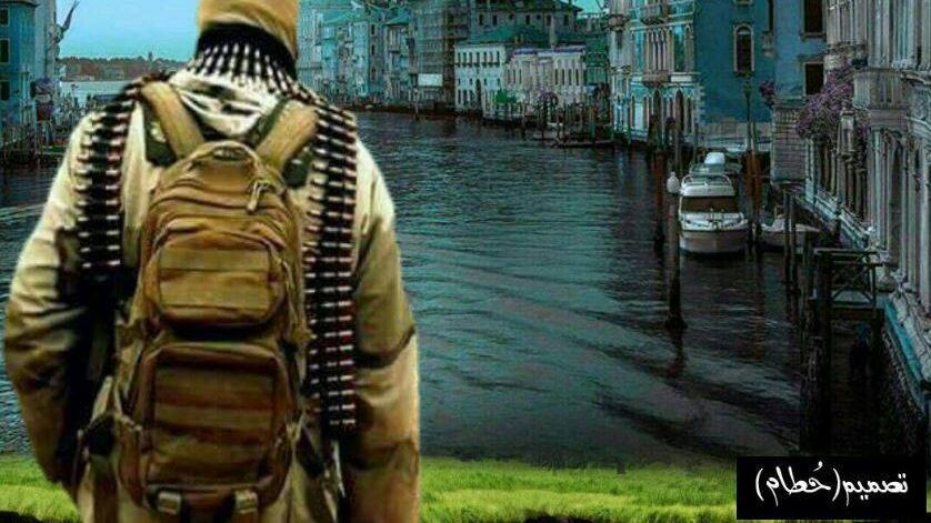 Isis minaccia l'Italia: bandiera nera su una chiesa di Venezia