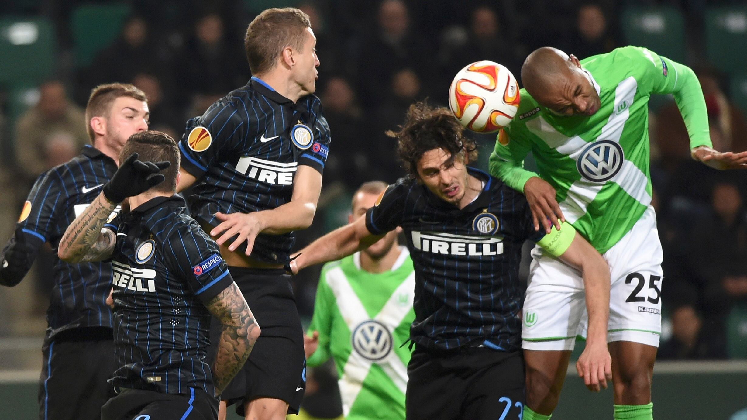 Europa League, Inter ko. Palacio illude i nerazzurri poi il Wolfsburg rimonta