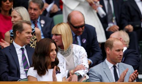 William e Kate in tribuna alla finale di Wimbledon 2