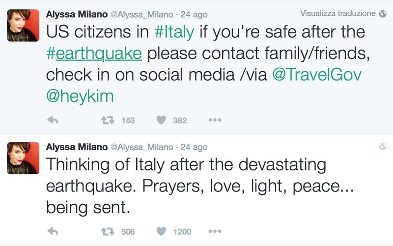 Terremoto, come hanno reagito le star internazionali 17