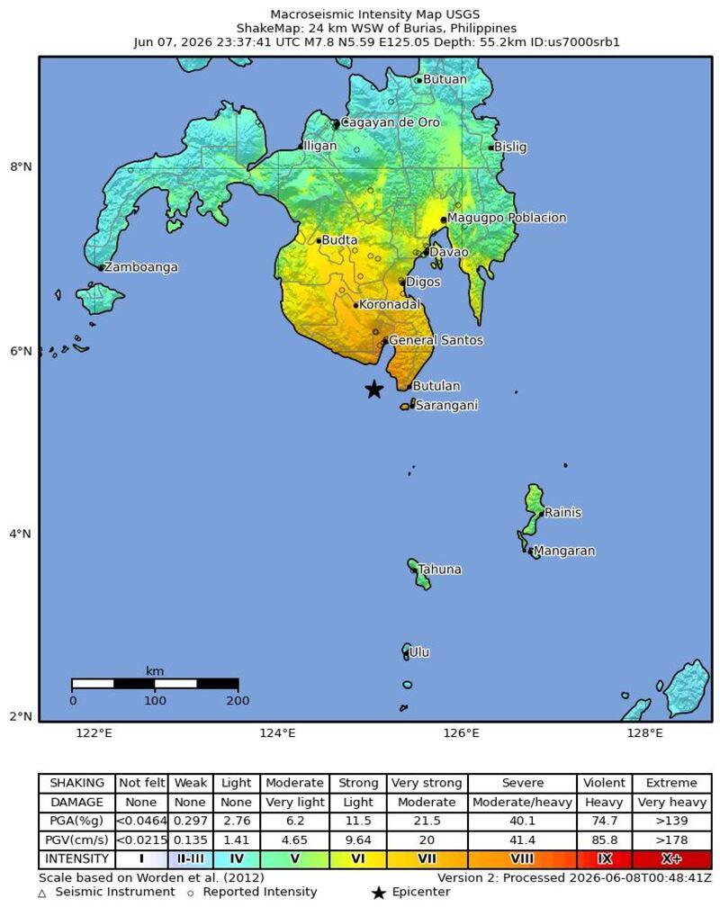 Terremoto di magnitudo 7.8 nelle Filippine - FOTO 2