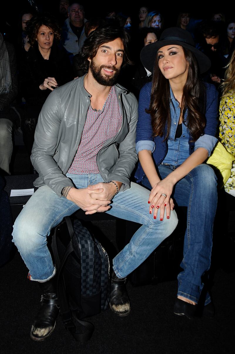 Vittorio Brumotti e Giorgia Palmas alla Milano Fashion Week da Massimo Rebecchi (2015)