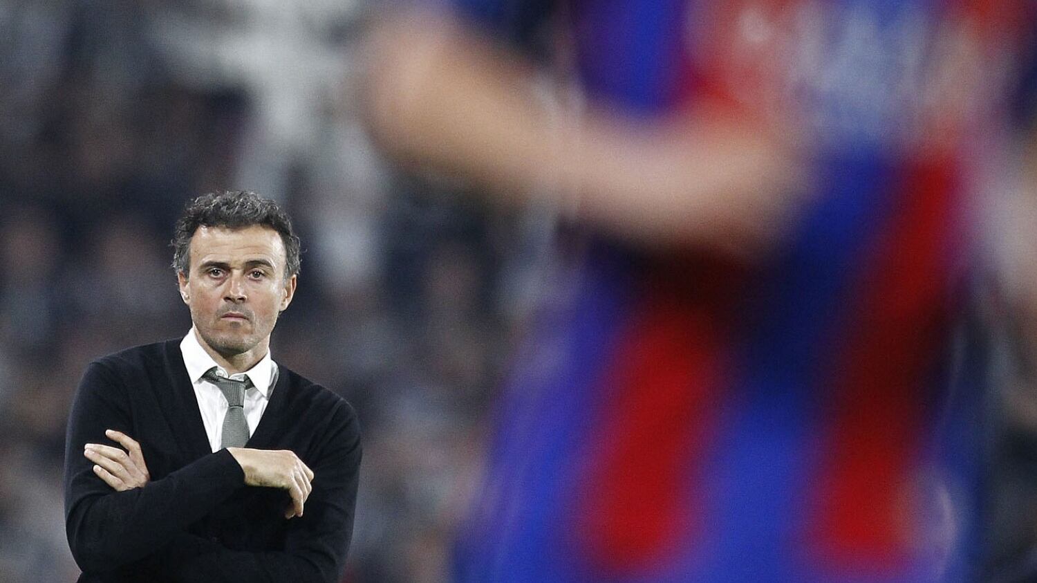 Luis Enrique e il "vaffa" ad Allegri al Camp Nou