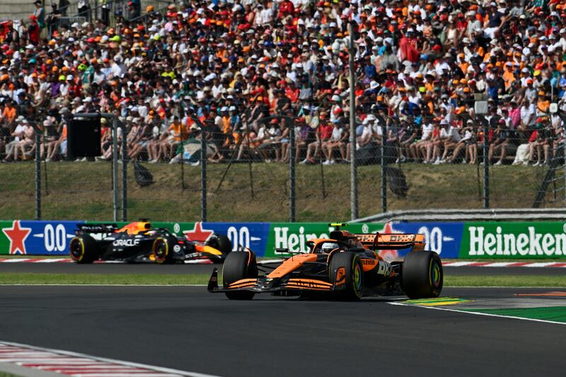 F1 Ungheria gara Norris Verstappen
