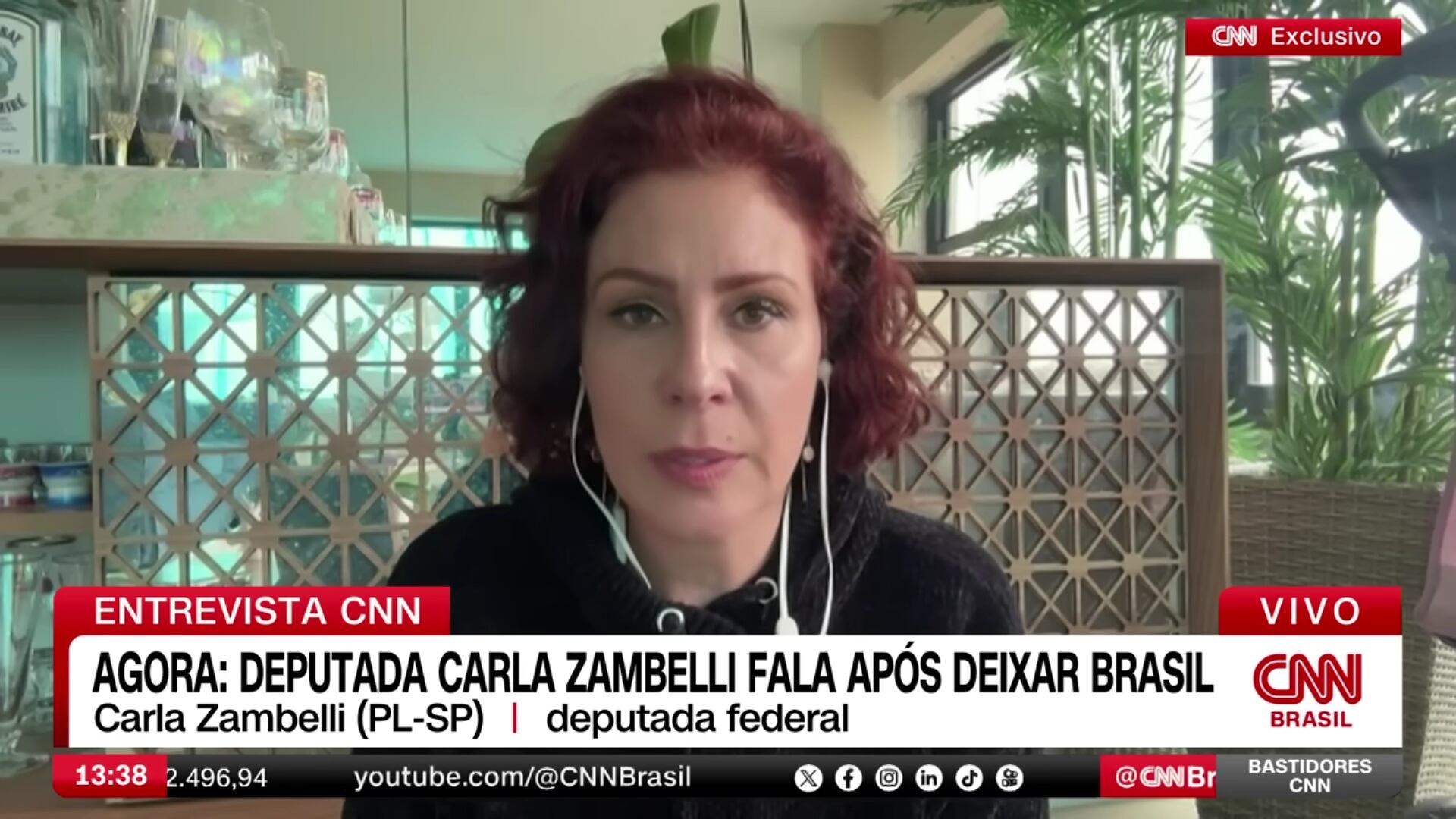 Carla Zambelli è a Roma: la deputata brasiliana è ricercata dall’Interpol per una condanna a 10 anni