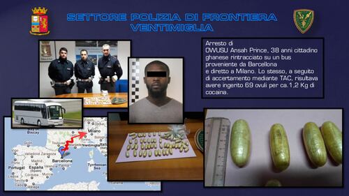 Ventimiglia, preso un ghanese con 69 ovuli di cocaina 4